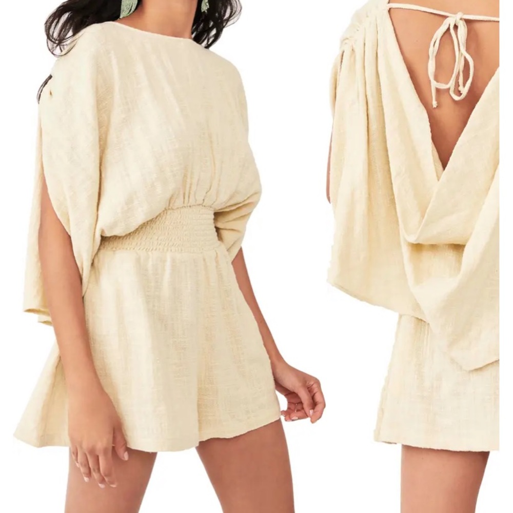 Free People Pietro Tie Back Romper
